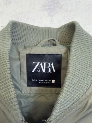 Bomber Zara Uomo Cachi Effetto Pelle Taglia M