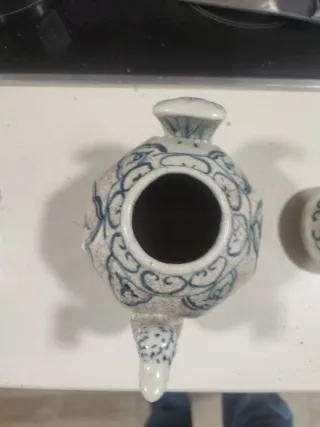 Tetera antigua china decorada