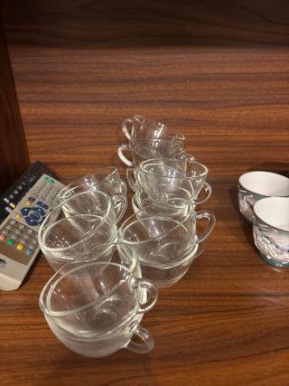 Set di 13 bicchieri da caffè in vetro