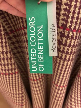 Capa Benetton Cachemira Reversible