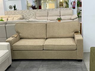 Sofá Cama Beige Tela - Envio gratis