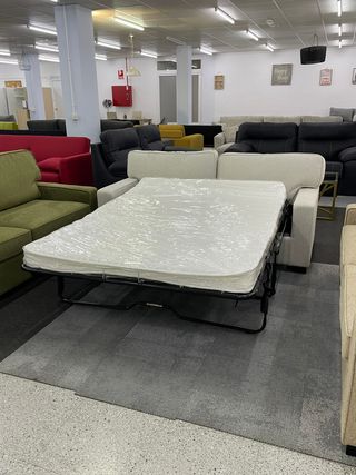 Sofá Cama Beige Tela - Envio gratis