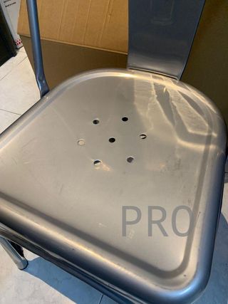 Sedia in metallo per giardino