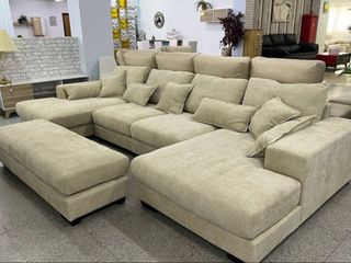 Sofá Rinconera Beige Tela - Envio gratis OFERTA