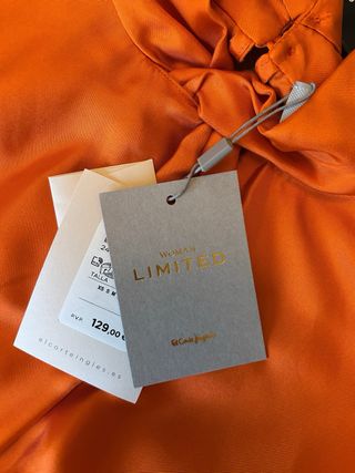 Blusa Naranja Woman Limited tacto seda