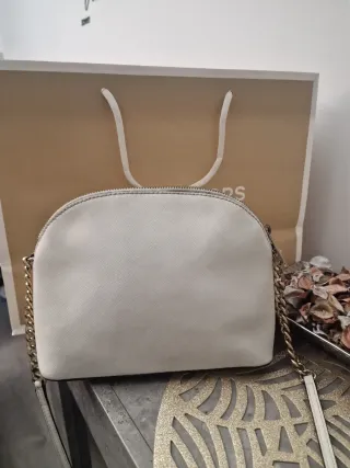 Bolso Michael Kors Blanco y Dorado