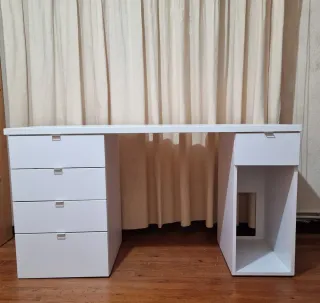 Escritorio blanco madera infantil