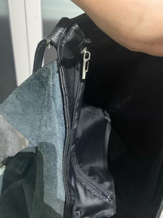 Bolso de piel negro