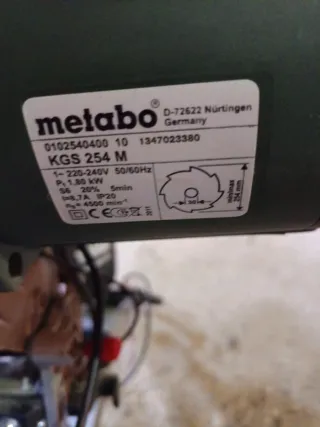 Ingletadora Metabo Telescópica