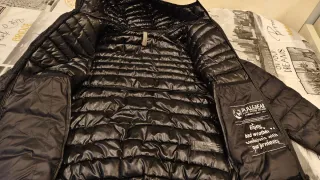 Cazadora acolchada negra hombre Talla XS