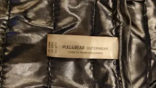 Cazadora acolchada negra hombre Talla XS