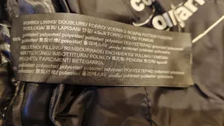 Cazadora acolchada negra hombre Talla XS