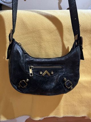 Bolso Caos Brand Negro Piel