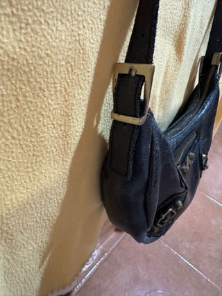 Bolso Caos Brand Negro Piel