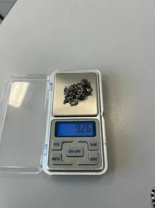 Collana catena argento per ciondoli