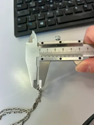 Collana catena argento per ciondoli