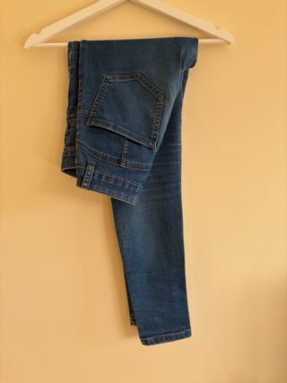 Vaqueros pitillo mujer azul oscuro