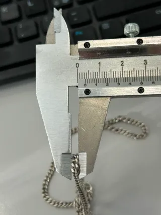 Collana catena argento per ciondoli