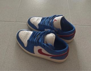 Zapatillas Jordan 1 Low Azul y Blanco