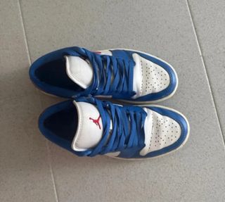 Zapatillas Jordan 1 Low Azul y Blanco