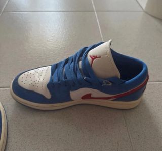 Zapatillas Jordan 1 Low Azul y Blanco