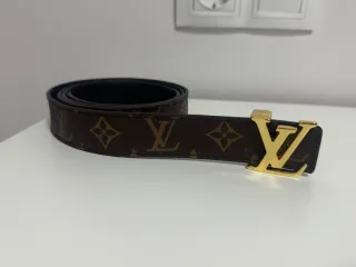 Cinturón Louis Vuitton Marrón y Dorado