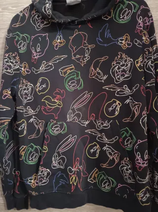 Sudadera Looney Tunes Negra