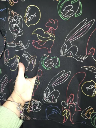 Sudadera Looney Tunes Negra