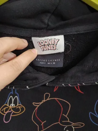 Sudadera Looney Tunes Negra