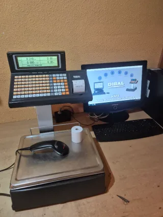 Báscula DIBAL con escáner y ticket GARANTIA