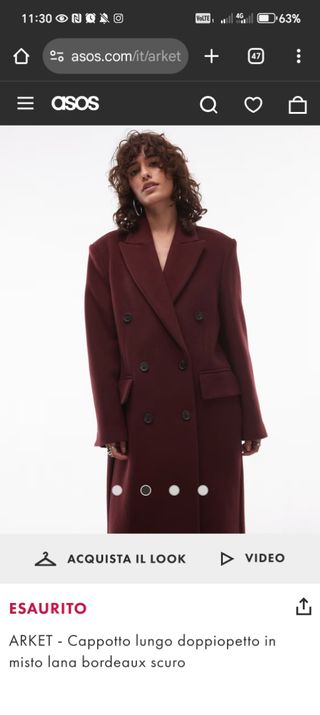 Cappotto Arket Lungo,donna, taglia L