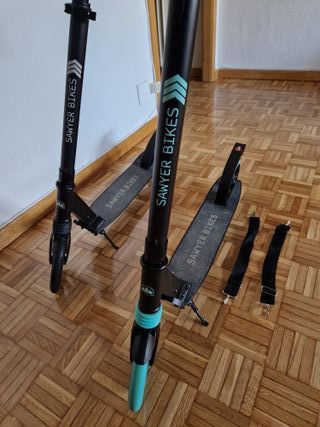 Patinete scooter ajustable con suspensión