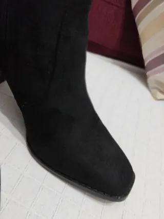 Botines de ante negros talla 39