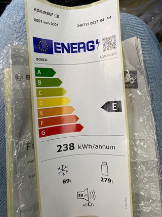 Frigorífico Congelador Bosch KGN392IEF Nuevo