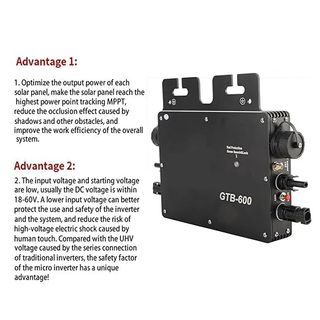 Micro Inverter Solare GTB-600 600W WiFi