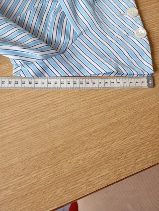 Vestido premamá rayas azules y blancas