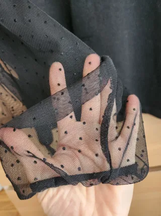 Suéter Zara manga transparente