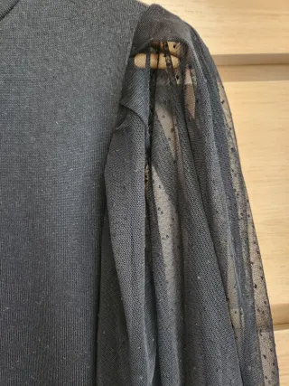 Suéter Zara manga transparente