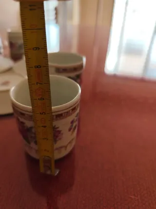 Set di 6 tazze da caffè/tè in porcellana cinese