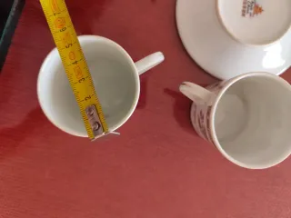 Set di 6 tazze da caffè/tè in porcellana cinese