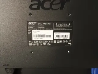 Pantalla Acer AL1916W TFT Plata