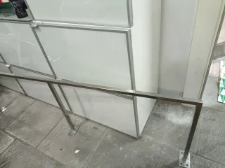 Barras/Percheros para tienda de acero pulido