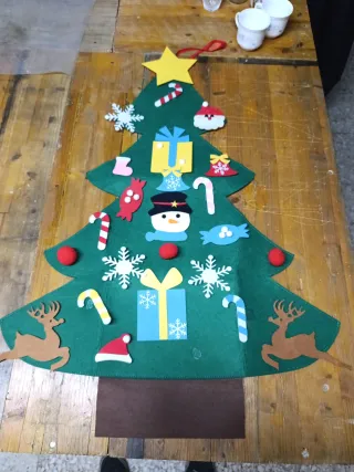 Árbol de Navidad de Fieltro para Colgar