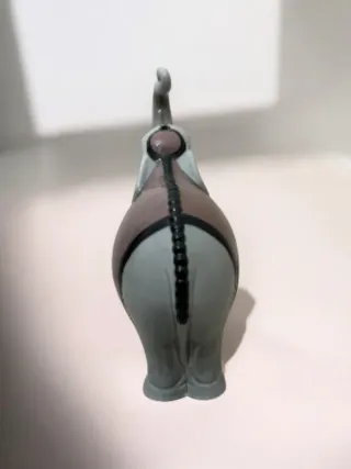 Nao Lladrò Elefante Ceramica Grigio Rosa