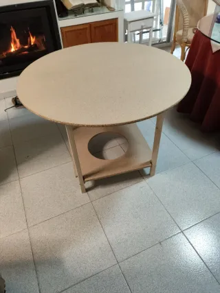 Mesa camilla redonda madera