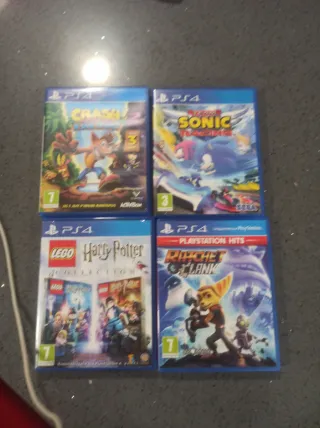 4 Giochi PS4: Crash, Sonic, Harry Potter, Ratchet
