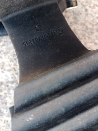 Sandalias tacón negras