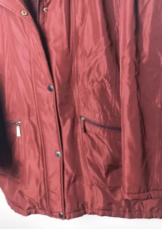 Chaqueta Impermeable Vintage  Roja Talla M