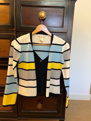 Conjunto Blue Les Copains Cardigan y Top