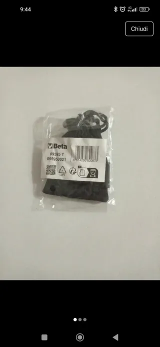 Portachiavi Beta con sacchetto